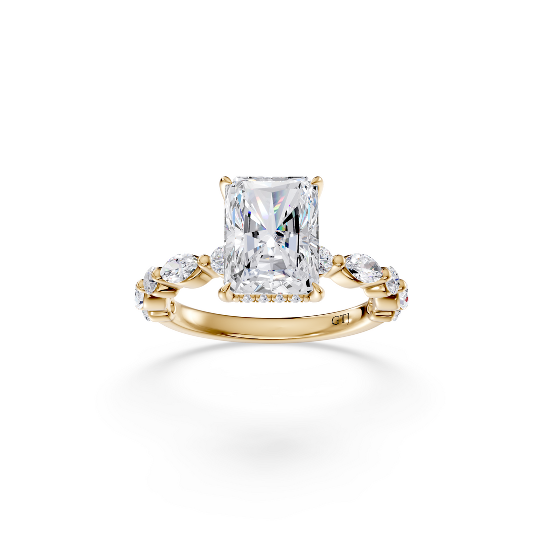 Stylish Lab Grown Diamond Engagement Ring