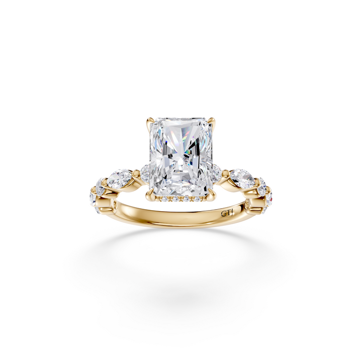 Stylish Lab Grown Diamond Engagement Ring
