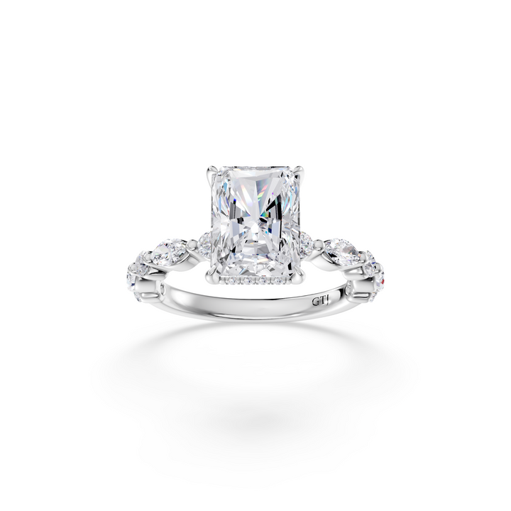 Stylish Lab Grown Diamond Engagement Ring