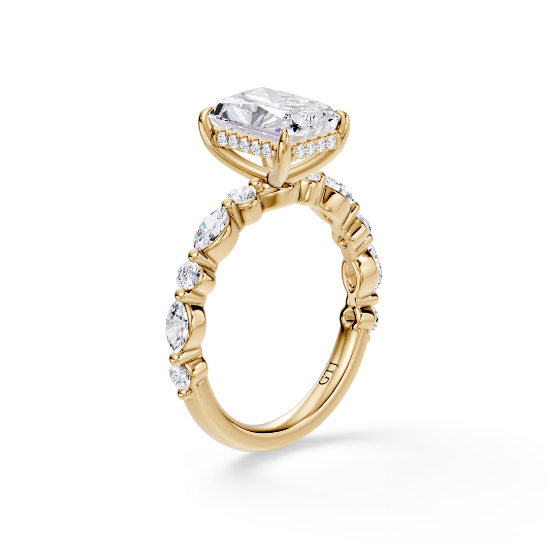 Stylish Lab Grown Diamond Engagement Ring