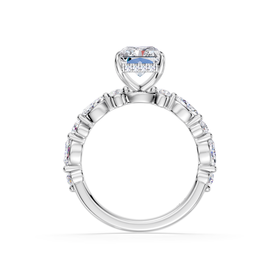 Stylish Lab Grown Diamond Engagement Ring