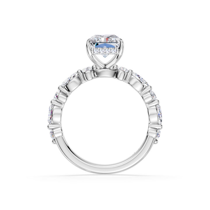 Stylish Lab Grown Diamond Engagement Ring