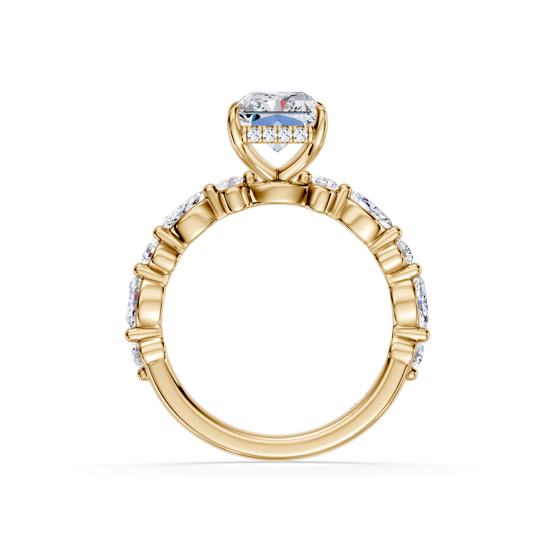 Stylish Lab Grown Diamond Engagement Ring