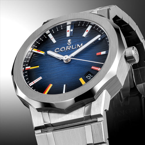 Corum Admiral 39 Automatic Blue Waves Dial Watch A39.231.AB0.0G