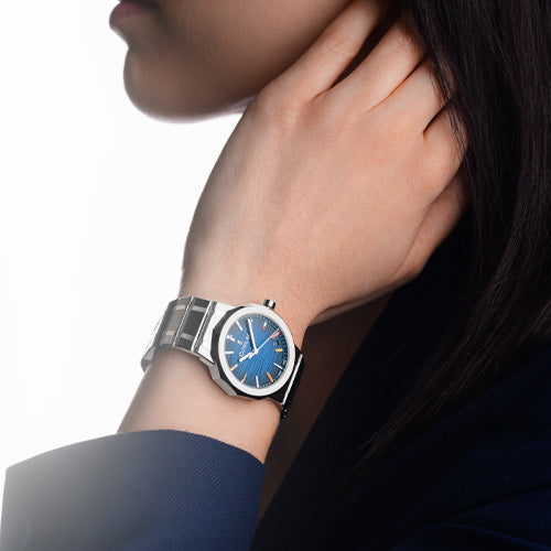 Corum Admiral 36 Automatic Blue Waves Dial Watch A36.231.AB0.0G