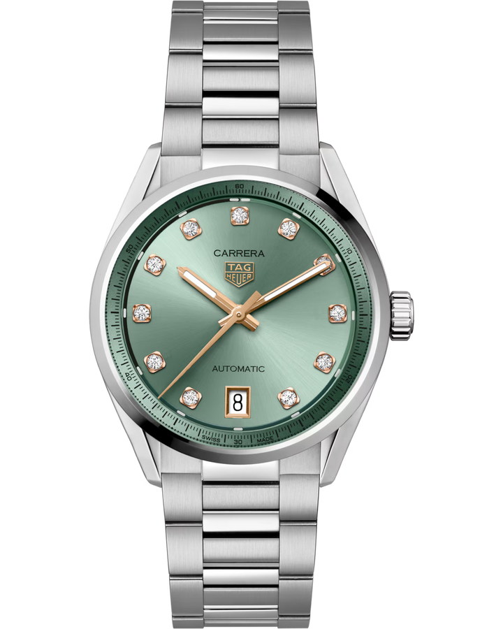 TAG Heuer Carrera Date Automatic Steel 36 mm Diamonds WBN2317.BA0001