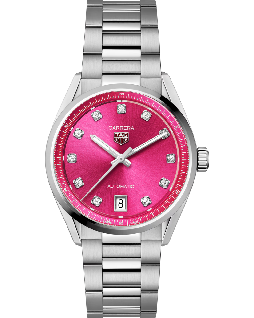 TAG Heuer Carrera Date Automatic Steel 36 mm Diamond WBN2318.BA0001