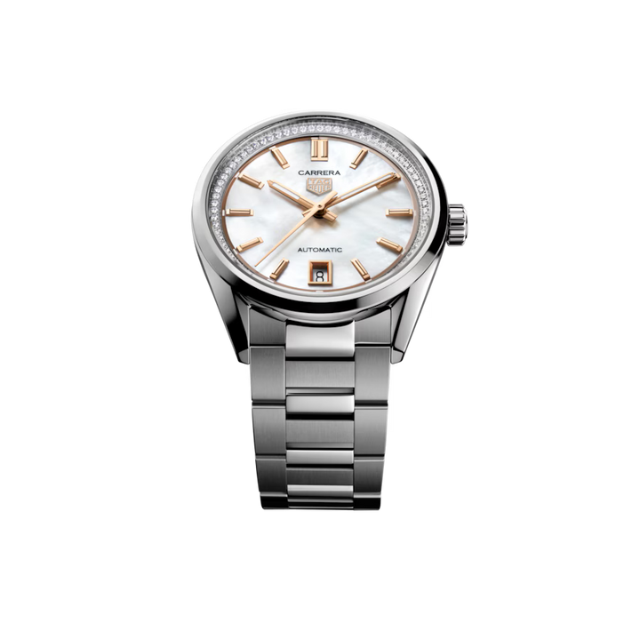 TAG Heuer Carrera Date Automatic Steel Diamond Bezel 36 mm WBN231C.BA0001