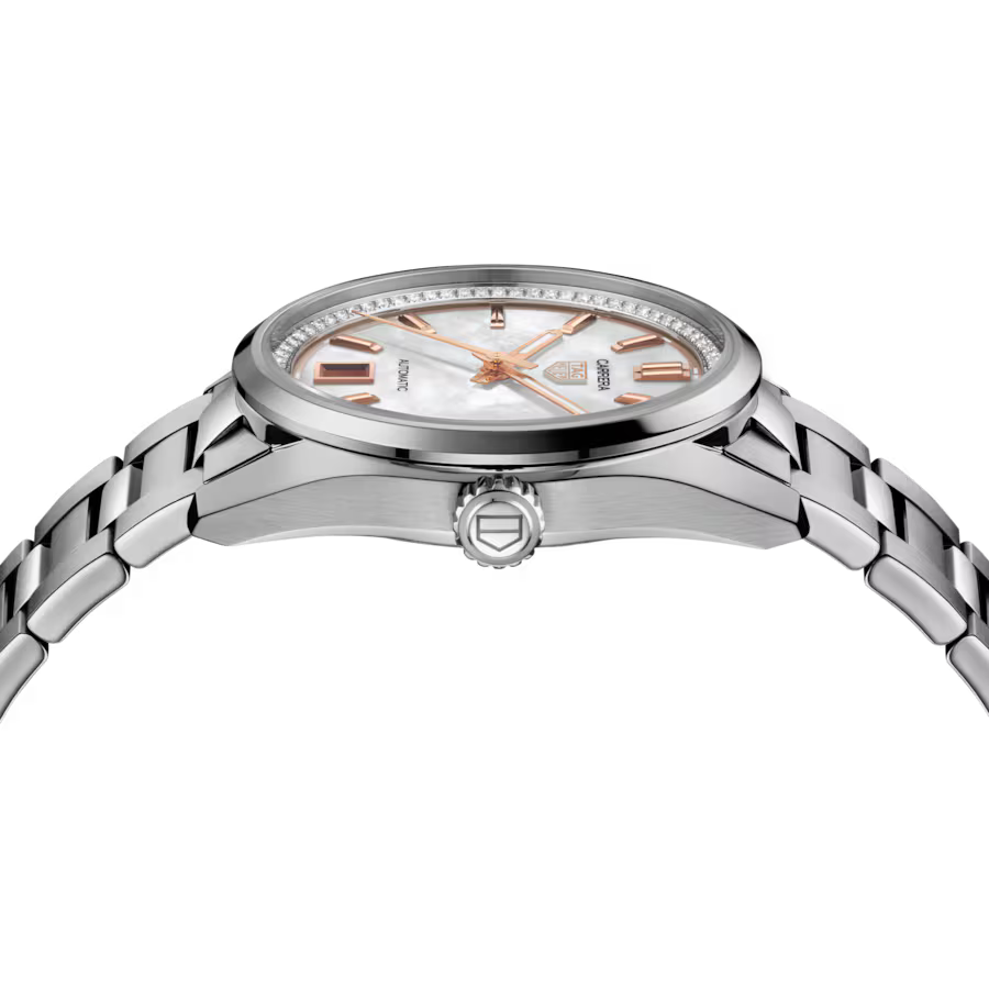 TAG Heuer Carrera Date Automatic Steel Diamond Bezel 36 mm WBN231C.BA0001