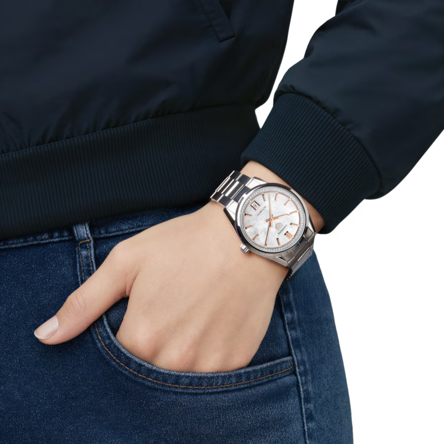 TAG Heuer Carrera Date Automatic Steel Diamond Bezel 36 mm WBN231C.BA0001