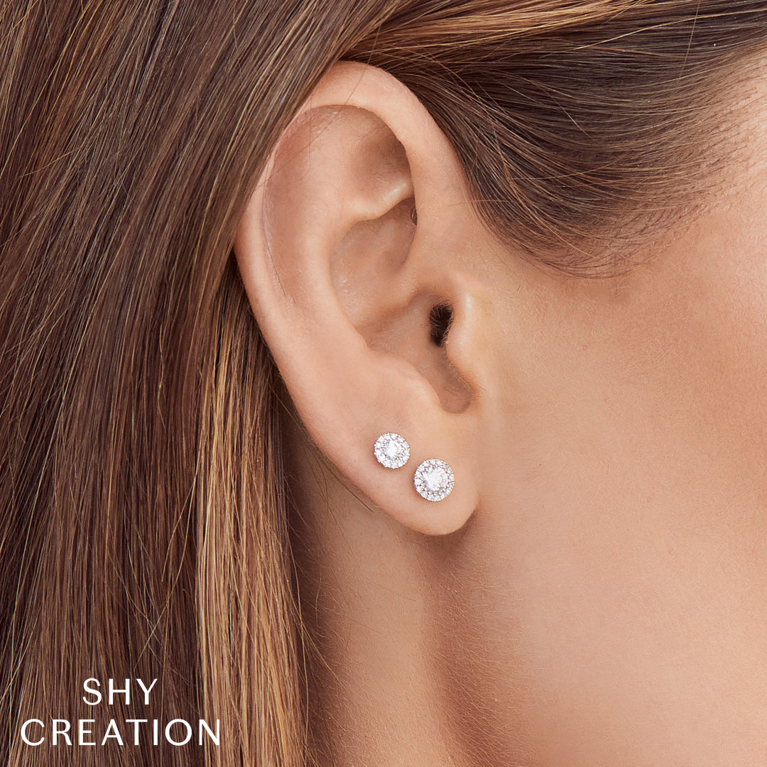 Shy Creation 0.24 Ct Diamond Stud Earrings SC55002599
