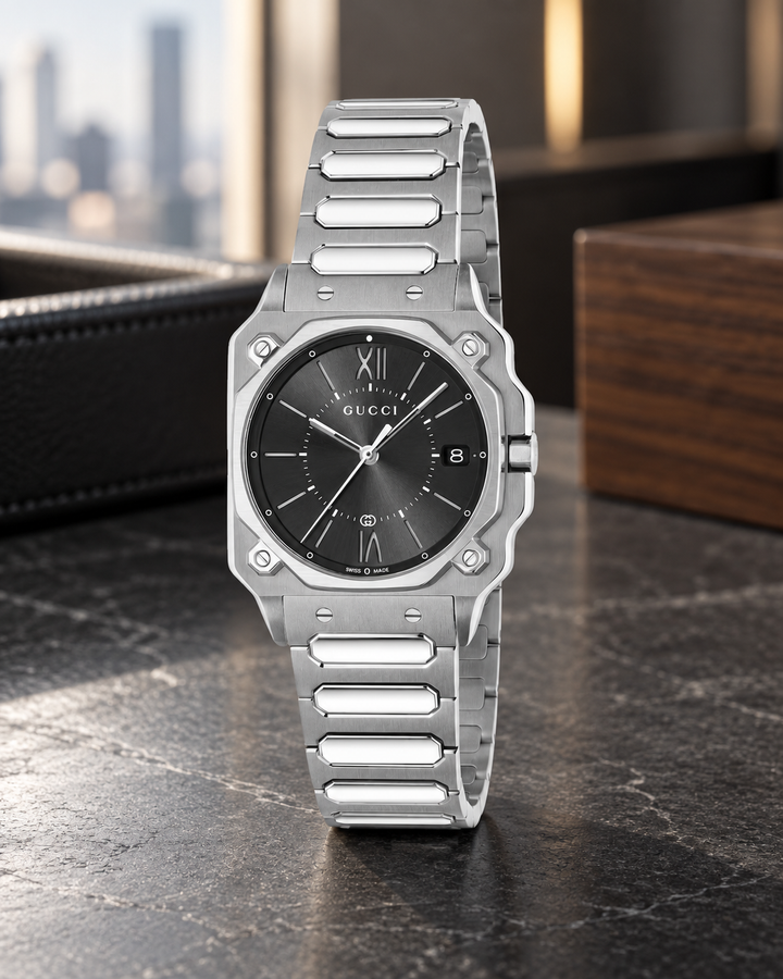Gucci G-Flat watch 30 mm YA166505 lifestyle view