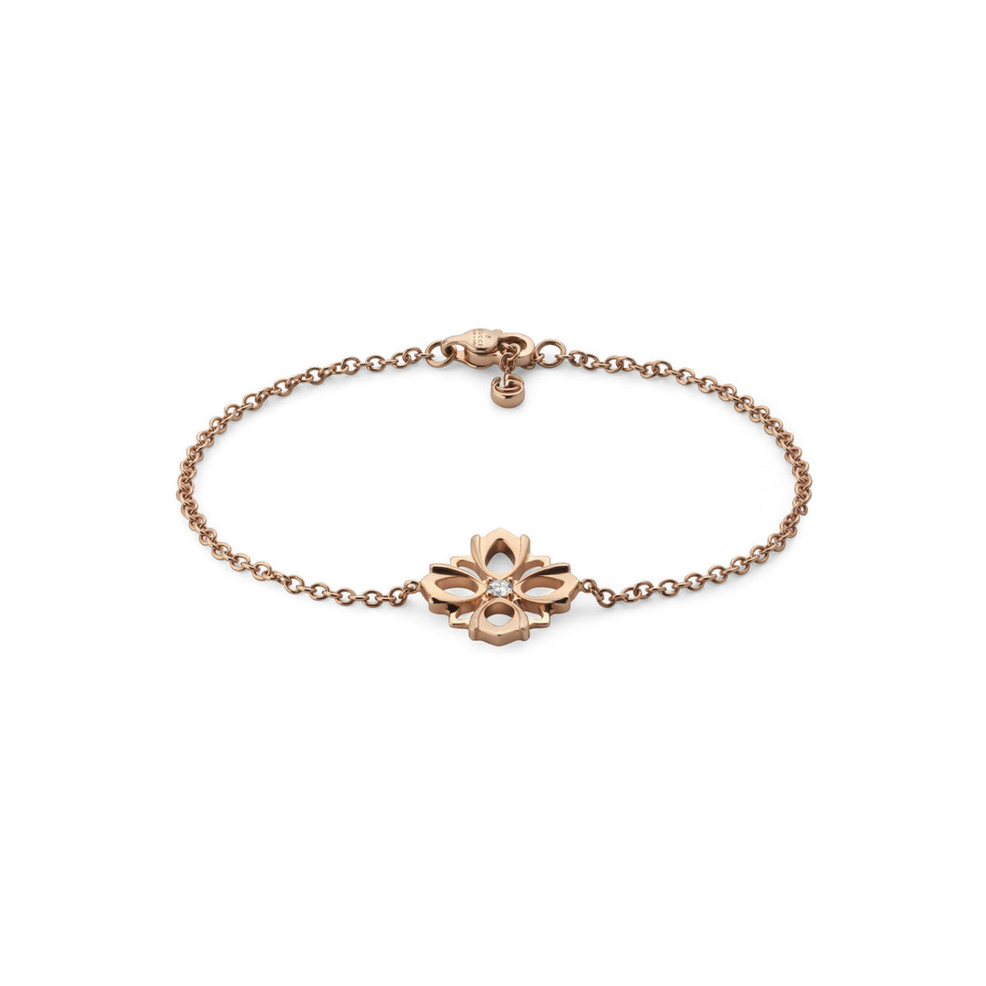 Gucci Flora 18K Rose Gold Diamond Chain Bracelet - Main Image