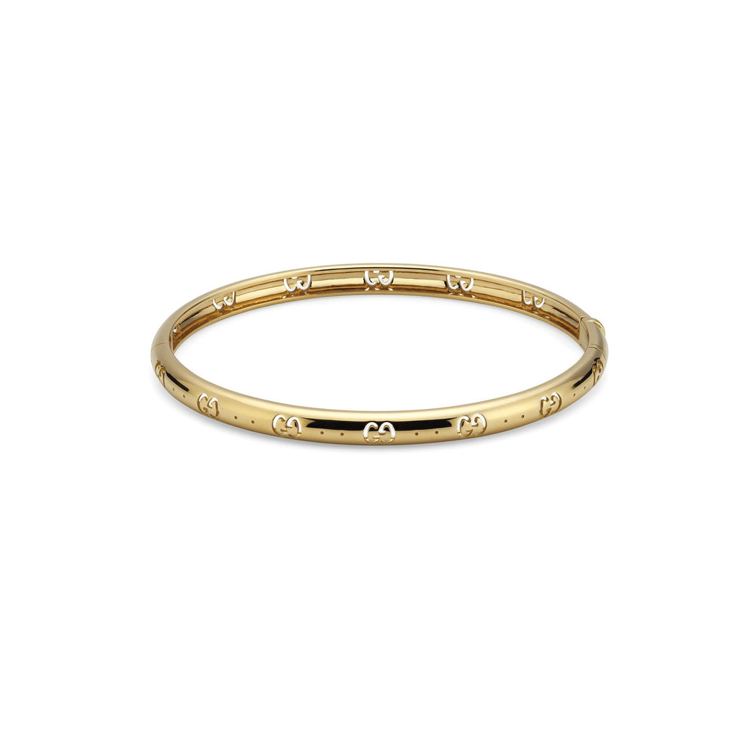 Gucci Icon 18K Yellow Gold 5 mm Bangle 17 cm YBA809255001017