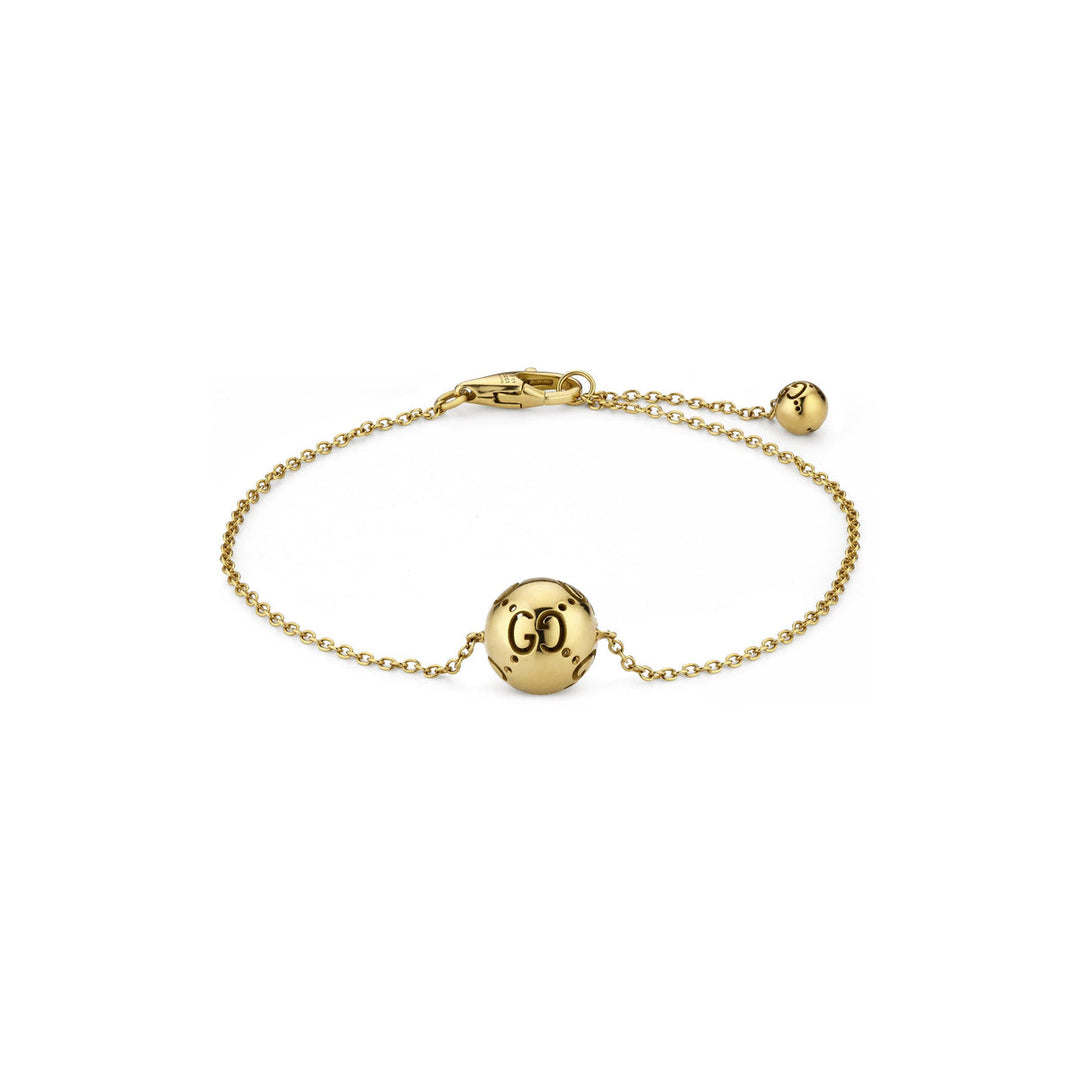 Gucci Icon Boule 18K Yellow Gold Chain Bracelet YBA861918001017