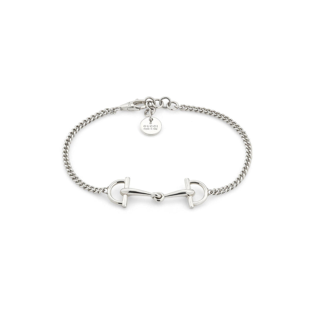 Gucci Staffa Sterling Silver Station Bracelet 17 cm YBA875963001017