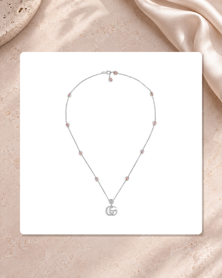 Gucci Marmont Sterling Silver Necklace YBB52739900200U lifestyle view