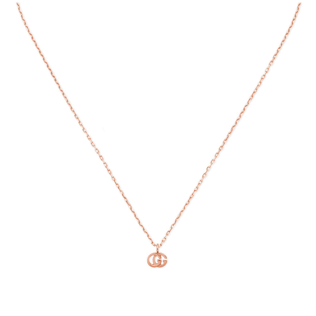 Gucci GG Running 18K Rose Gold Necklace Pendant - Main Image