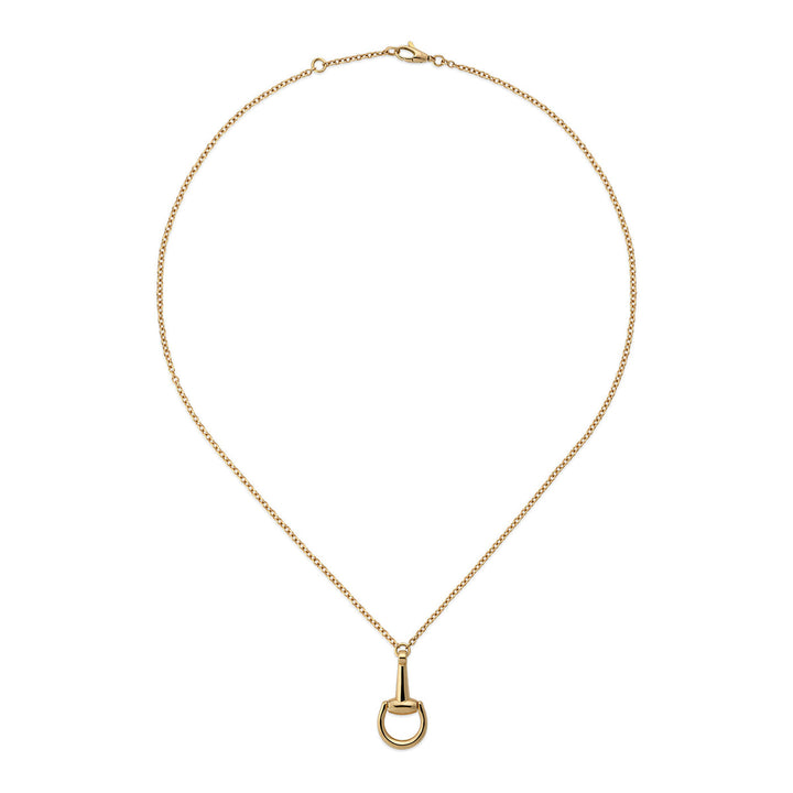 Gucci Horsebit 18K Yellow Gold Chain Necklace YBB79581800100U