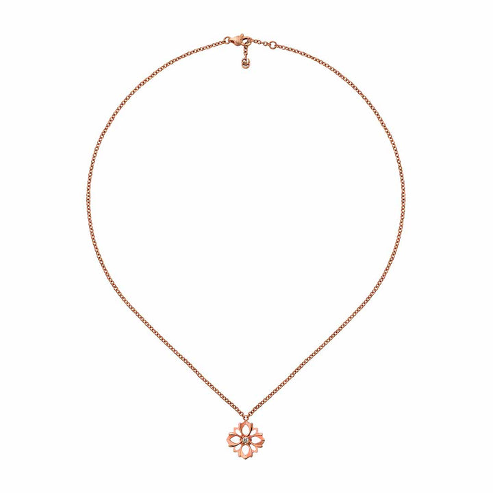 Gucci Flora 18K Rose Gold Diamond Necklace Pendant YBB79624600100U