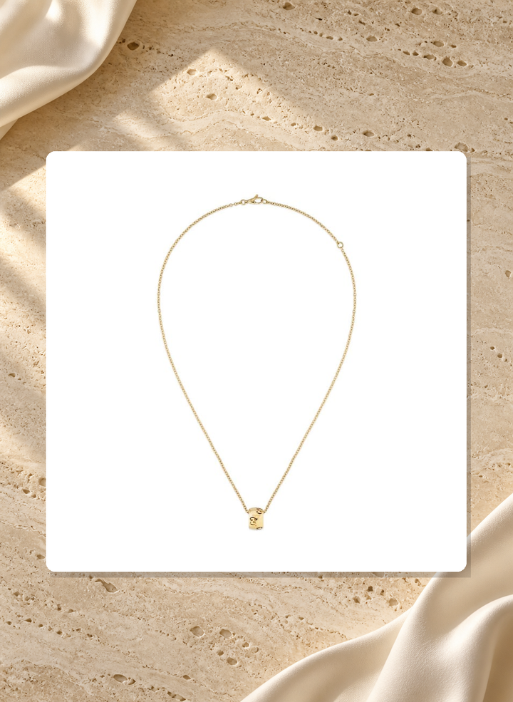 Gucci Icon 18K Yellow Gold Necklace Pendant YBB80436800100U lifestyle view