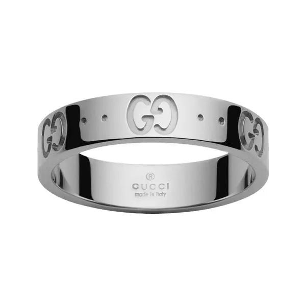 Gucci Icon 18K White Gold Band YBC073230002015
