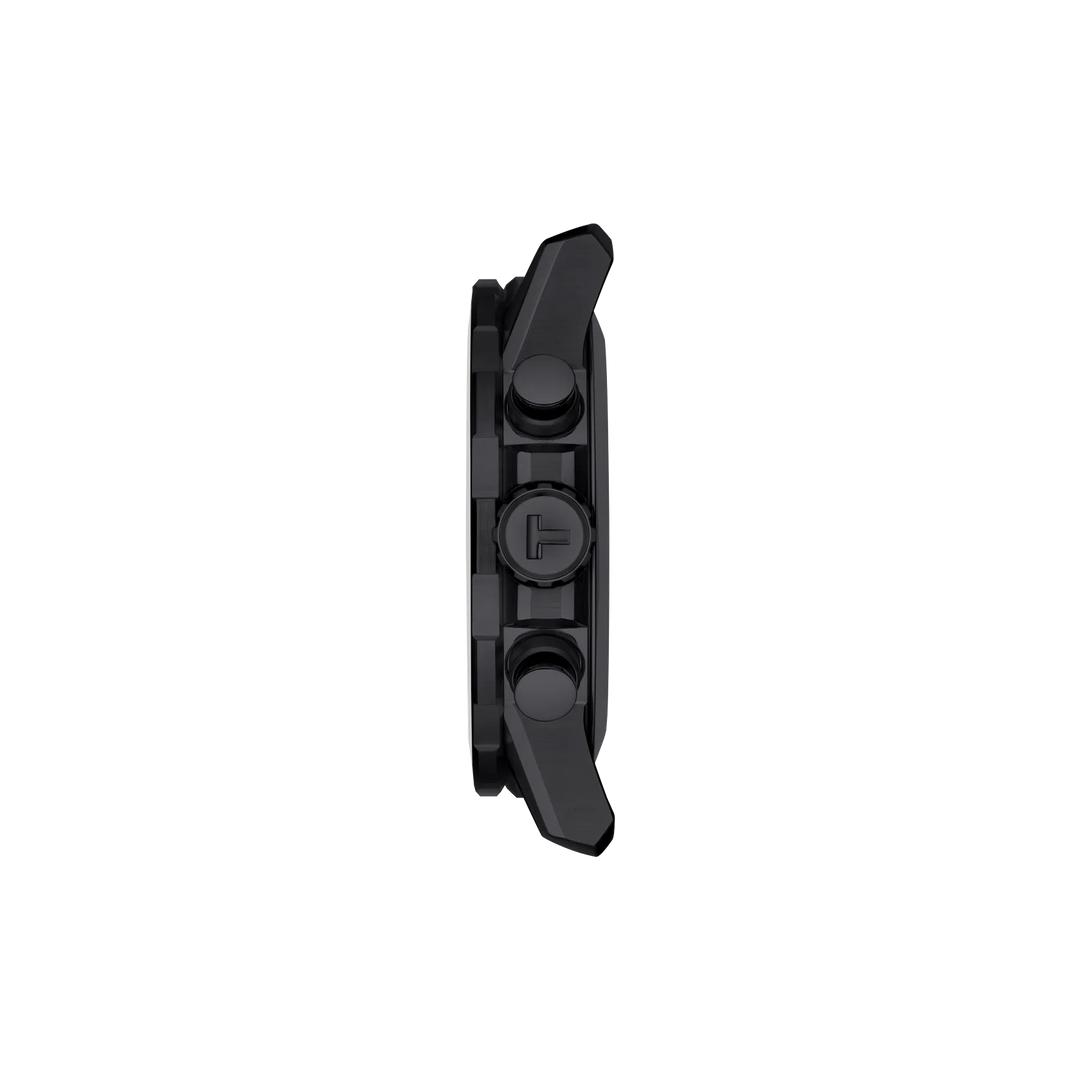Profile view of the watch case Tissot Supersport Chrono 45.5mm, reference T125.617.36.051.01