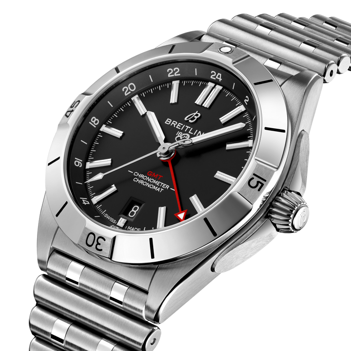 Breitling Chronomat Automatic GMT 40 A32398101B1A1 three-quarter view