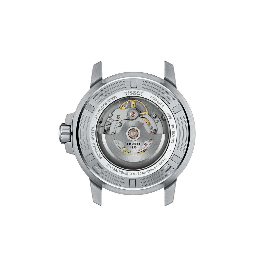 Back view of the watch case Tissot Seastar 1000 43mm, reference T120.407.11.091.01