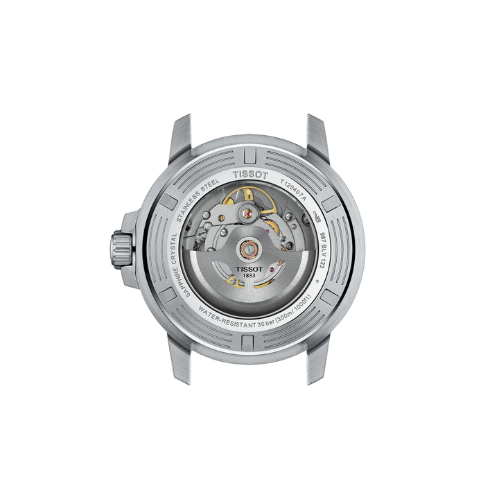 Back view of the watch case Tissot Seastar 1000 43mm, reference T120.407.11.091.01