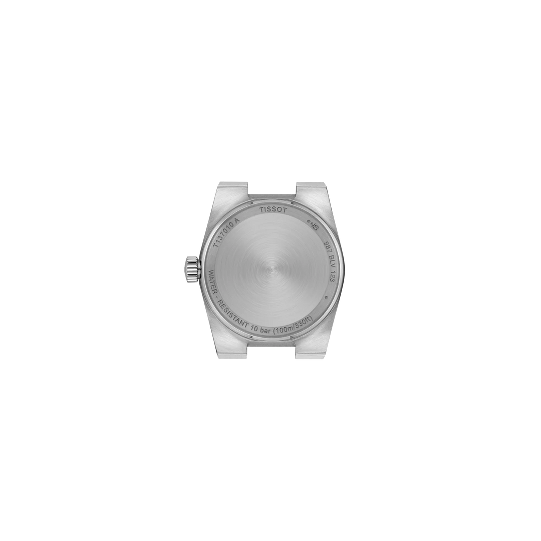 Back view of the watch case Tissot PRX 25mm, reference T137.010.11.111.00