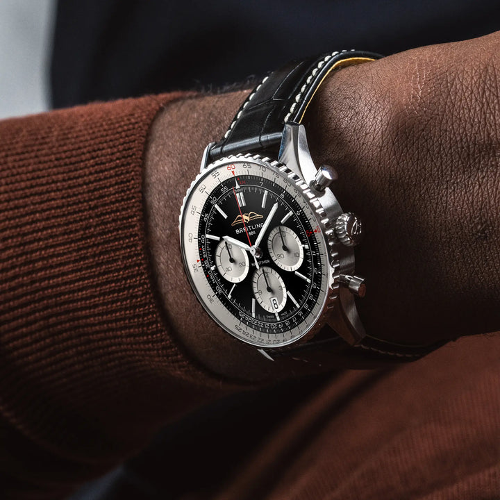 Breitling Navitimer B01 Chronograph 43 AB0138211B1P1 on wrist