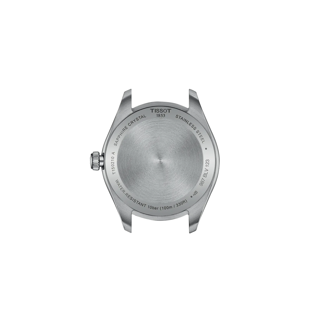 Back view of the watch case Tissot PR 100 34mm, reference T150.210.11.041.00