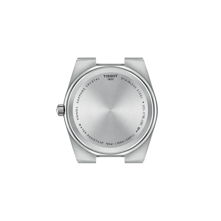 Back view of the watch case Tissot PRX 40mm, reference T137.410.17.011.00