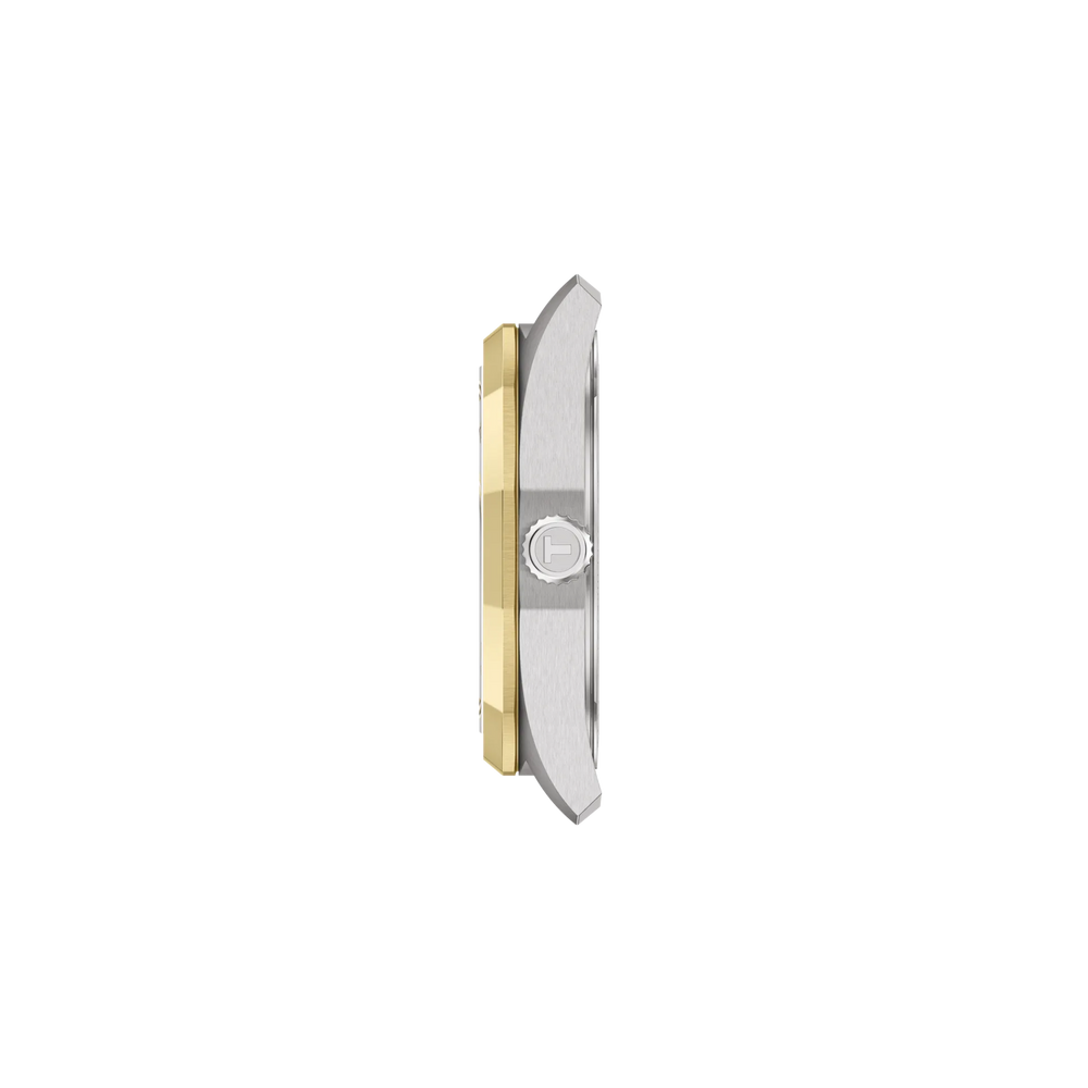 Profile view of the watch case Tissot PRC 100 Solar 34mm, reference T151.822.22.031.00