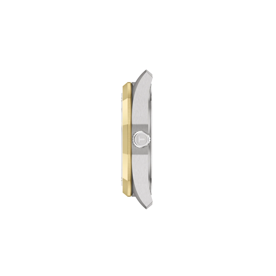 Profile view of the watch case Tissot PRC 100 Solar 34mm, reference T151.822.22.031.00