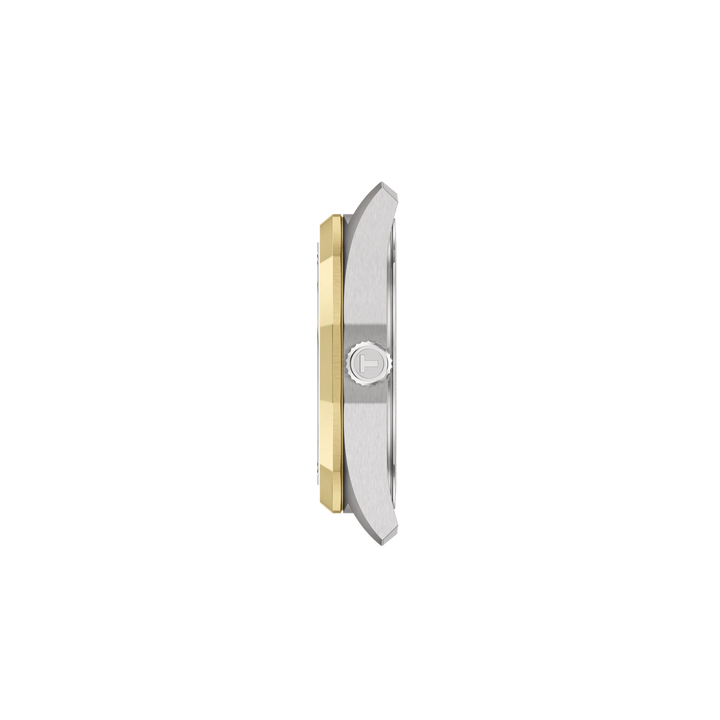 Profile view of the watch case Tissot PRC 100 Solar 34mm, reference T151.822.22.031.00