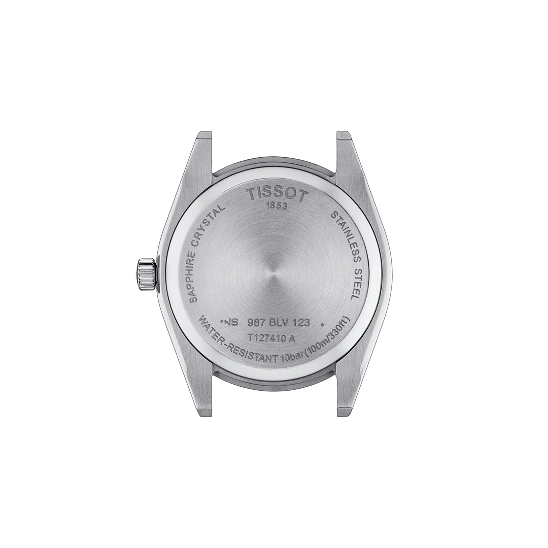 Back view of the watch case Tissot Gentleman 40mm, reference T127.410.11.041.00