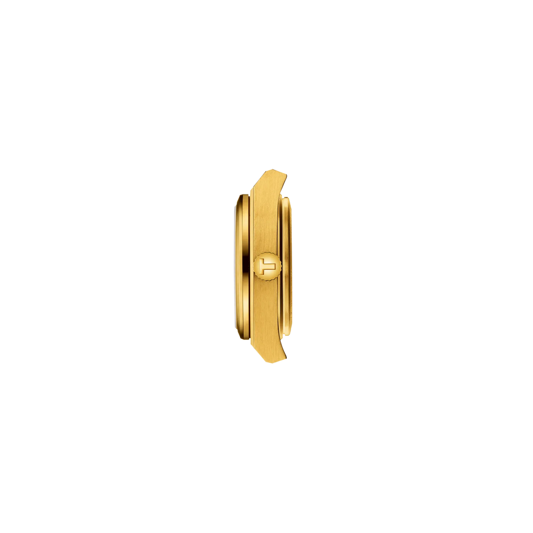 Profile view of the watch case Tissot PRX 25mm, reference T137.010.33.021.00