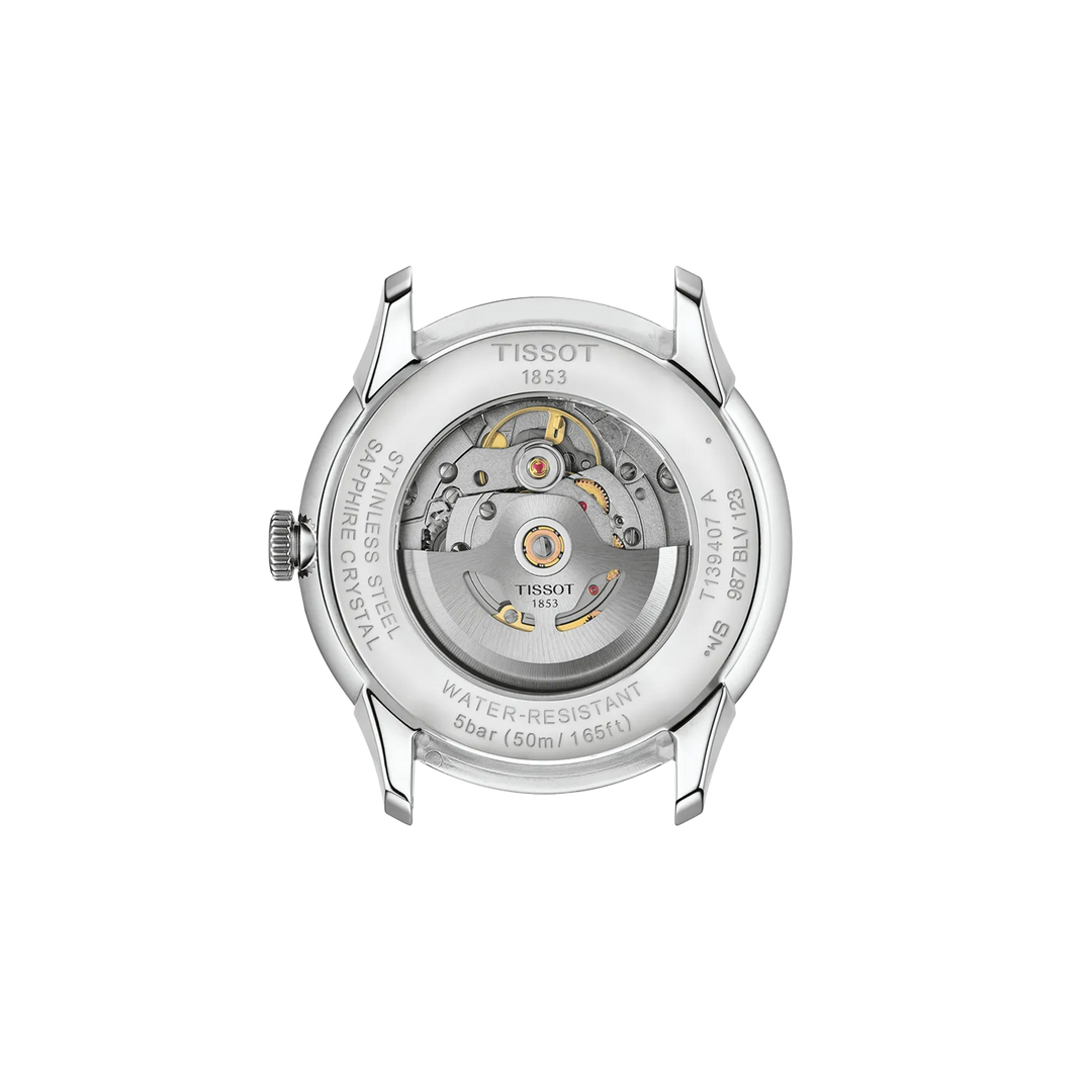 Back view of the watch case Tissot Chemin Des Tourelles 42mm, reference T139.407.11.068.00