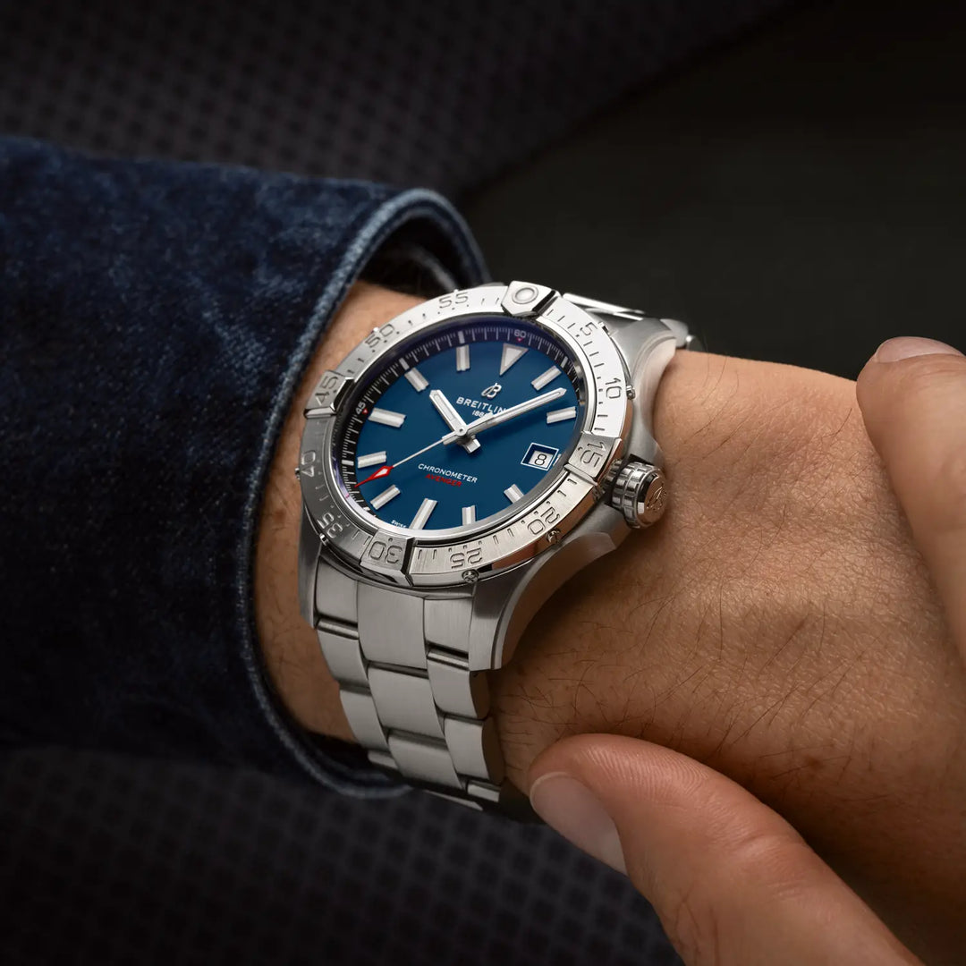 Breitling A17328101C1A1 official on-wrist lifestyle view