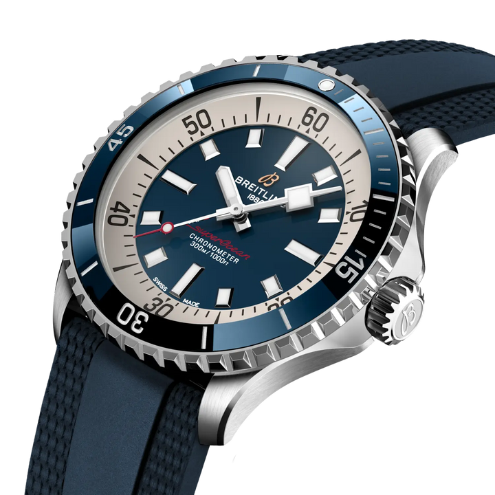 Breitling A17375E71C1S1 official three-quarter product view