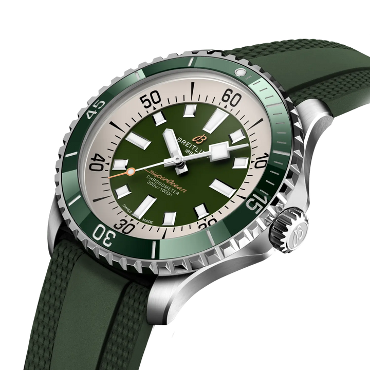Breitling Superocean Automatic 44 A17376A31L1S1 three-quarter view