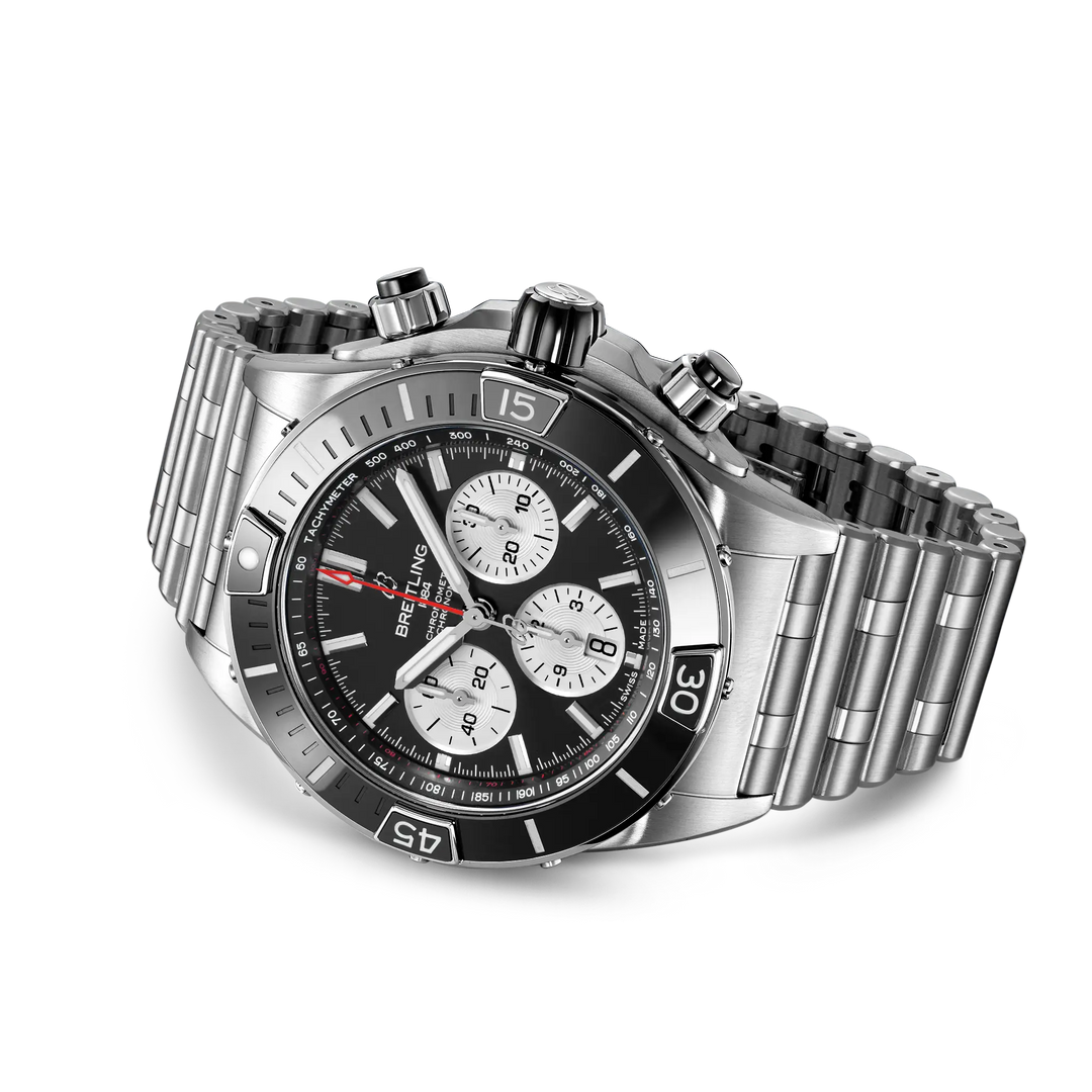 Breitling Super Chronomat B01 44 AB0136251B1A1 official upright product view
