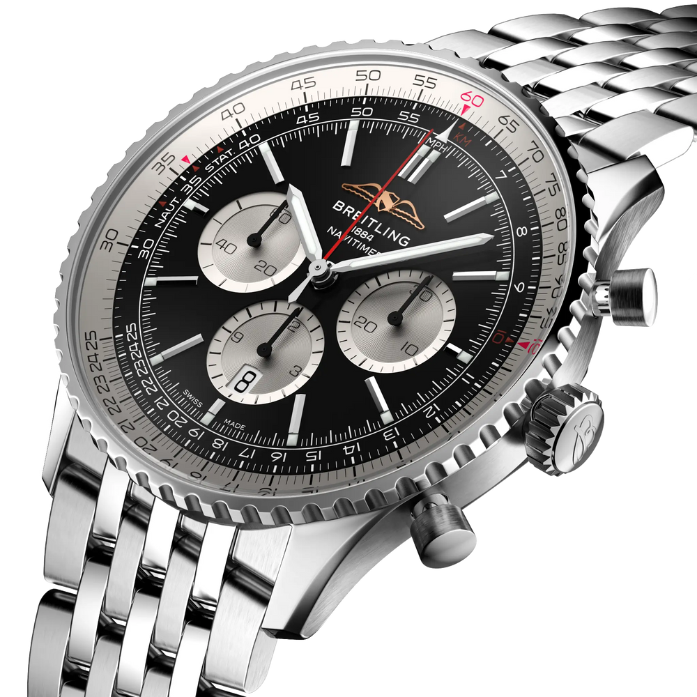 Breitling Navitimer B01 Chronograph 46 AB0137211B1A1 three-quarter view
