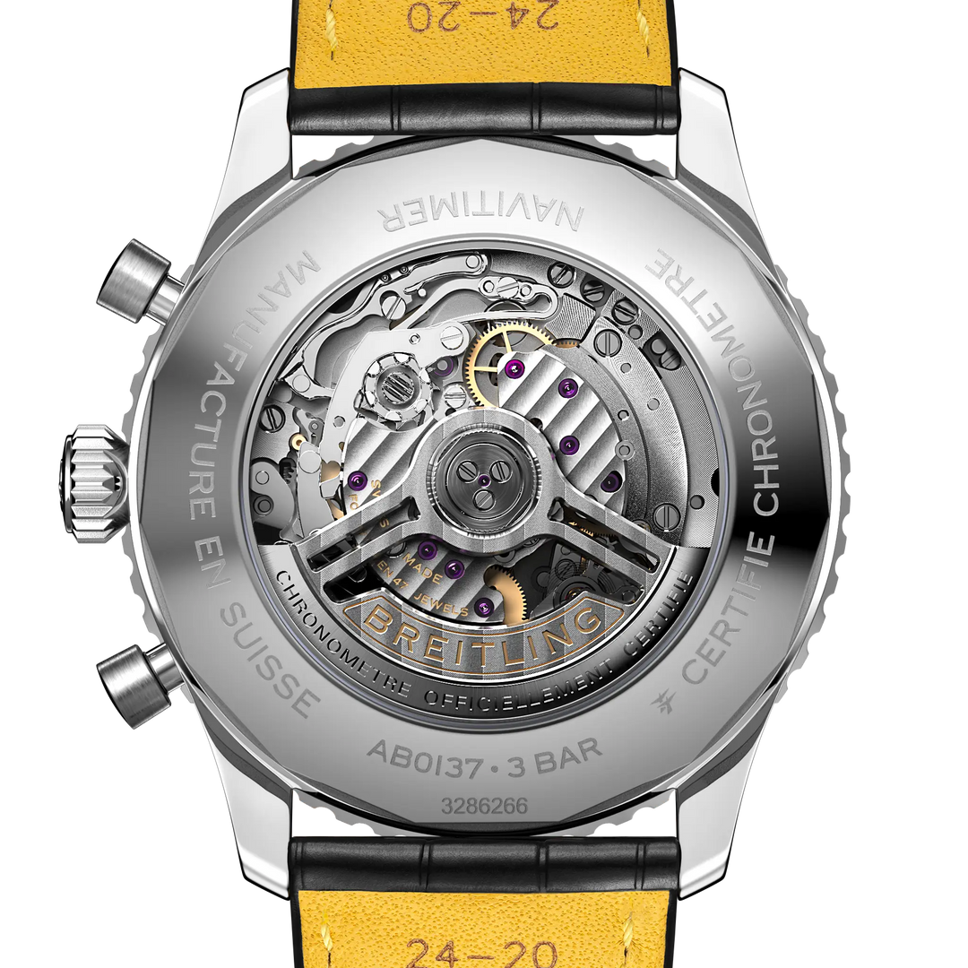 Breitling Navitimer B01 Chronograph 46 AB0137211B1P1 official caseback view