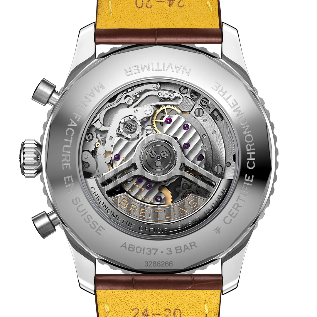 Breitling Navitimer B01 Chronograph 46 AB0137211C1P1 official caseback view