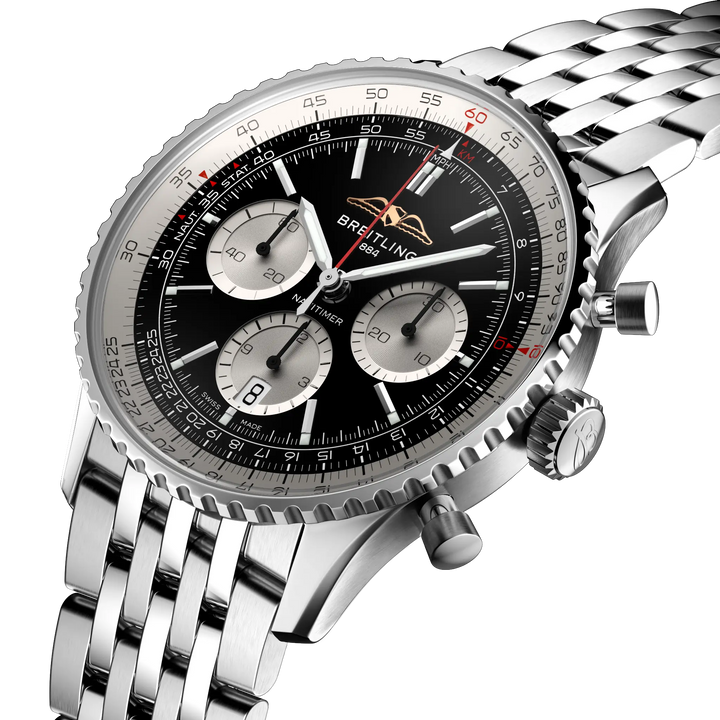 Breitling Navitimer B01 Chronograph 43 AB0138211B1A1 three-quarter view