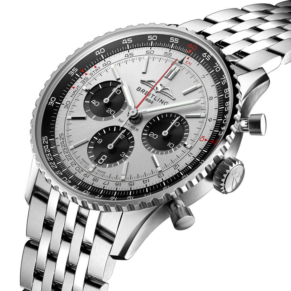 Breitling Navitimer B01 Chronograph 43 AB0138241G1A1 three-quarter view