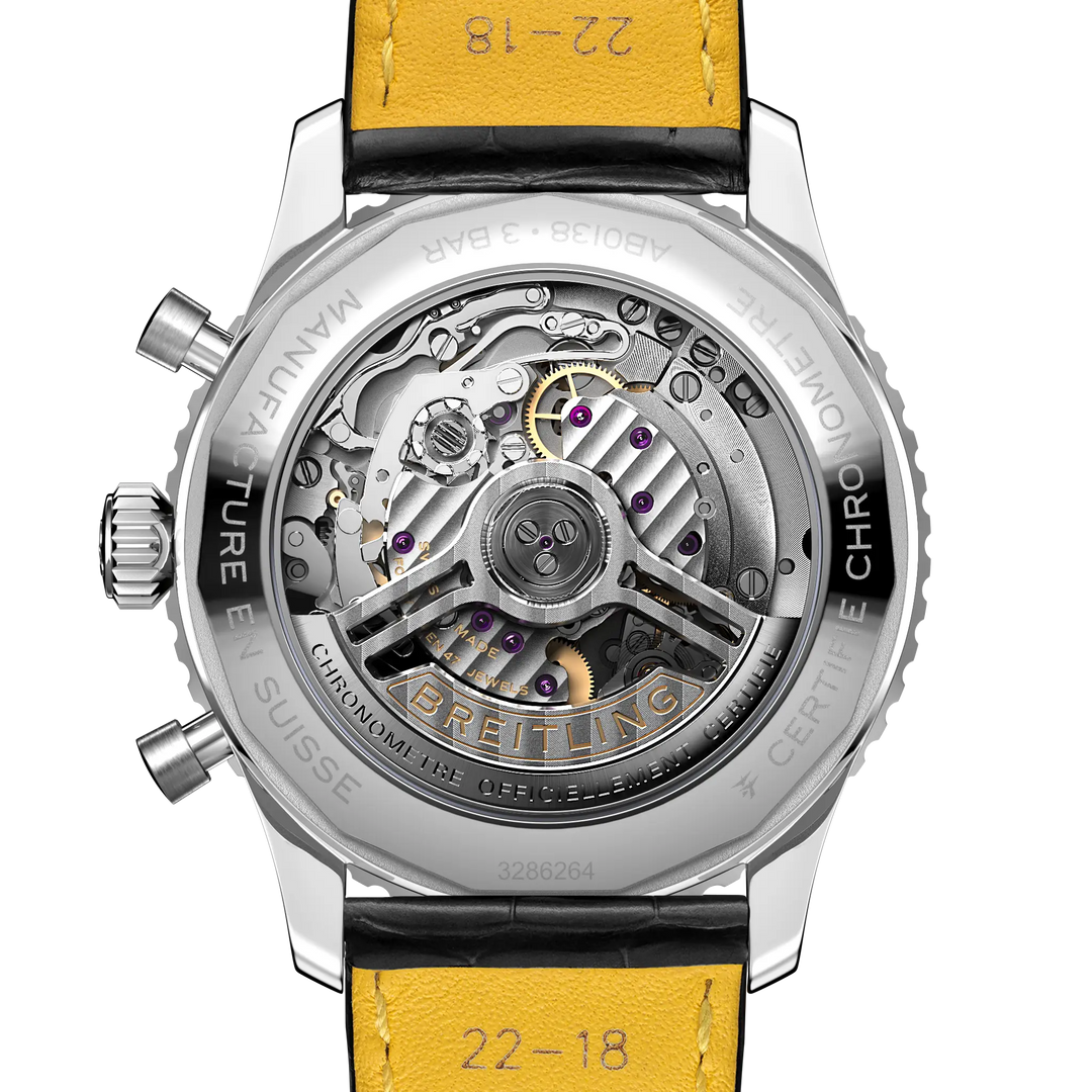 Breitling Navitimer B01 Chronograph 43 AB0138241K1P1 caseback view